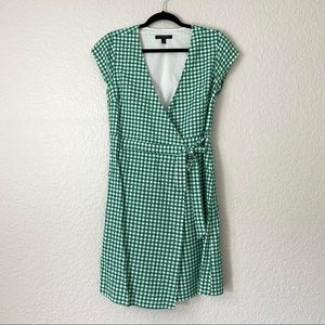 Banana Republic | Checkered Wrap Dress